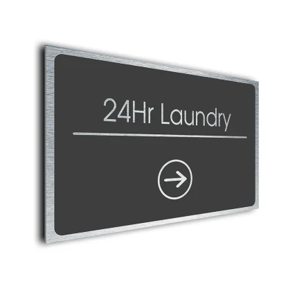 24Hr Laundry Sign Directional Sign - Image 3