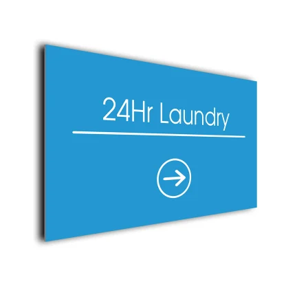 24Hr Laundry Arrow Sign Directional Sign