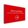 Accounting Arrow Sign Directional Sign