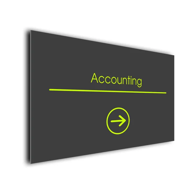 Accounting Arrow Sign Directional Sign