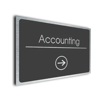 Accounting Sign Directional Sign