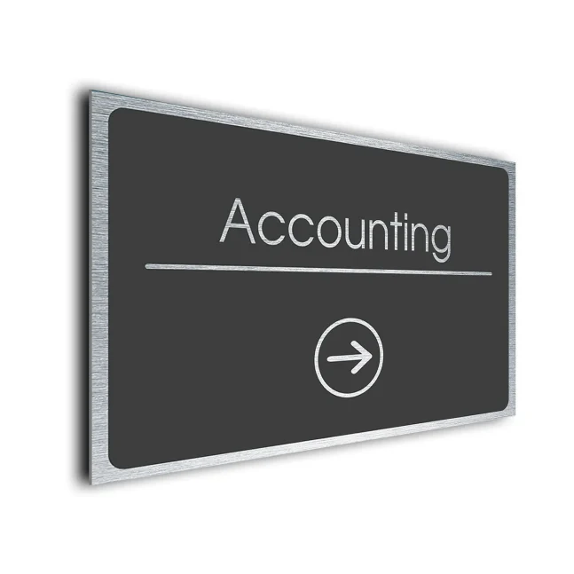 Accounting Sign Directional Sign Accounting Sign Directional Sign