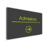 Admissions Arrow Sign Directional Sign