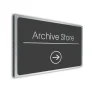 Archive Store Sign Directional Sign - Brushed Metal Finish