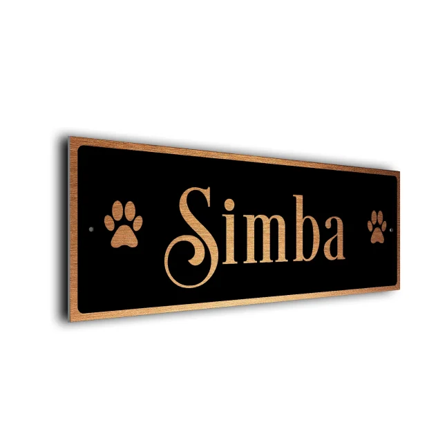 Cat Name Sign CN109-BC Personalized Cat Name Sign