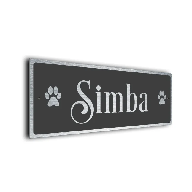 Modern Cat Name Sign