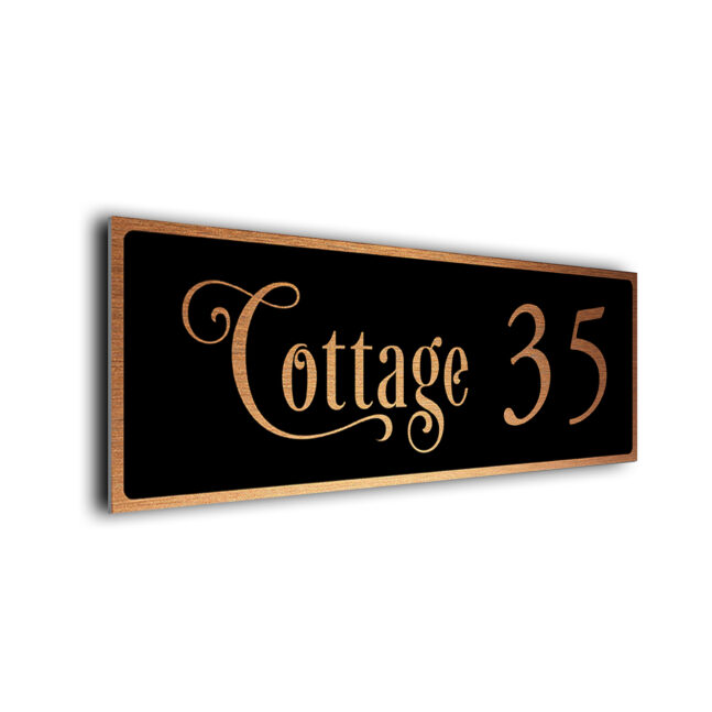 Cottage Number Sign