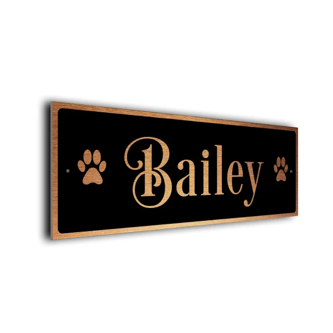 Dog Name Sign DN108-BC Personalized Dog Name Signs