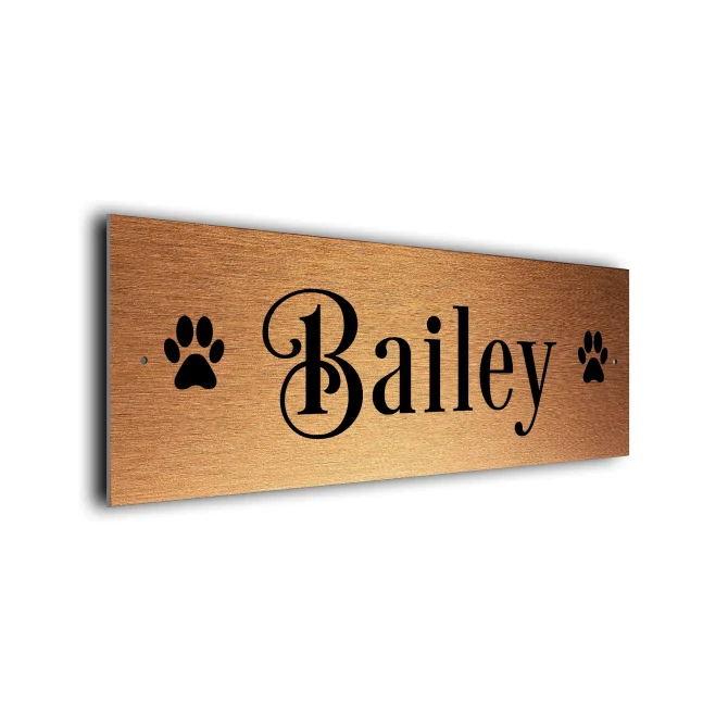 Dog Name Sign DN108-CB Copper Dog Name Signs