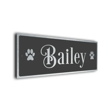 Modern Dog Name Signs