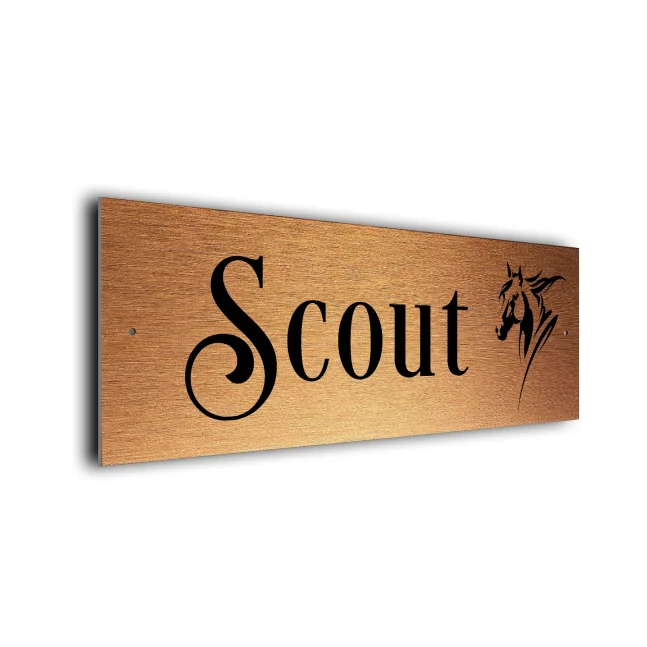 Horse Name Sign HN110-CB Custom Horse Name Sign