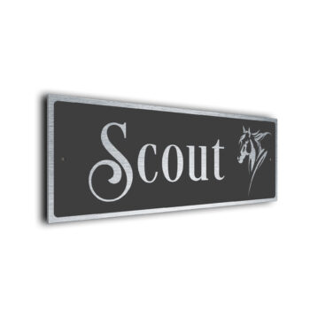 Modern Horse Name Sign