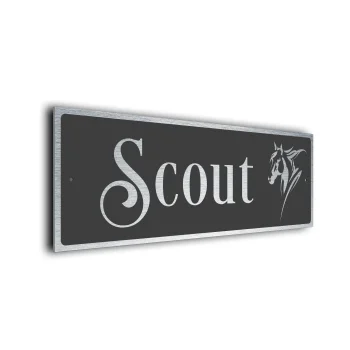 Modern Horse Name Sign