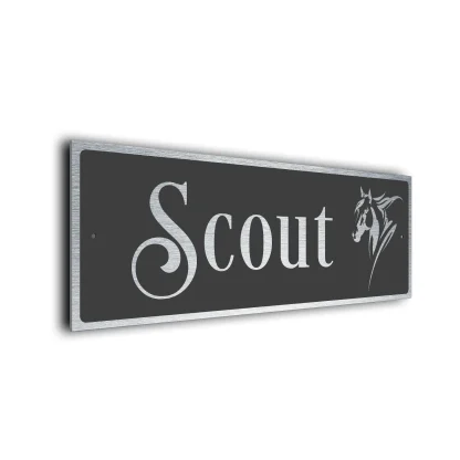 Modern Horse Name Sign