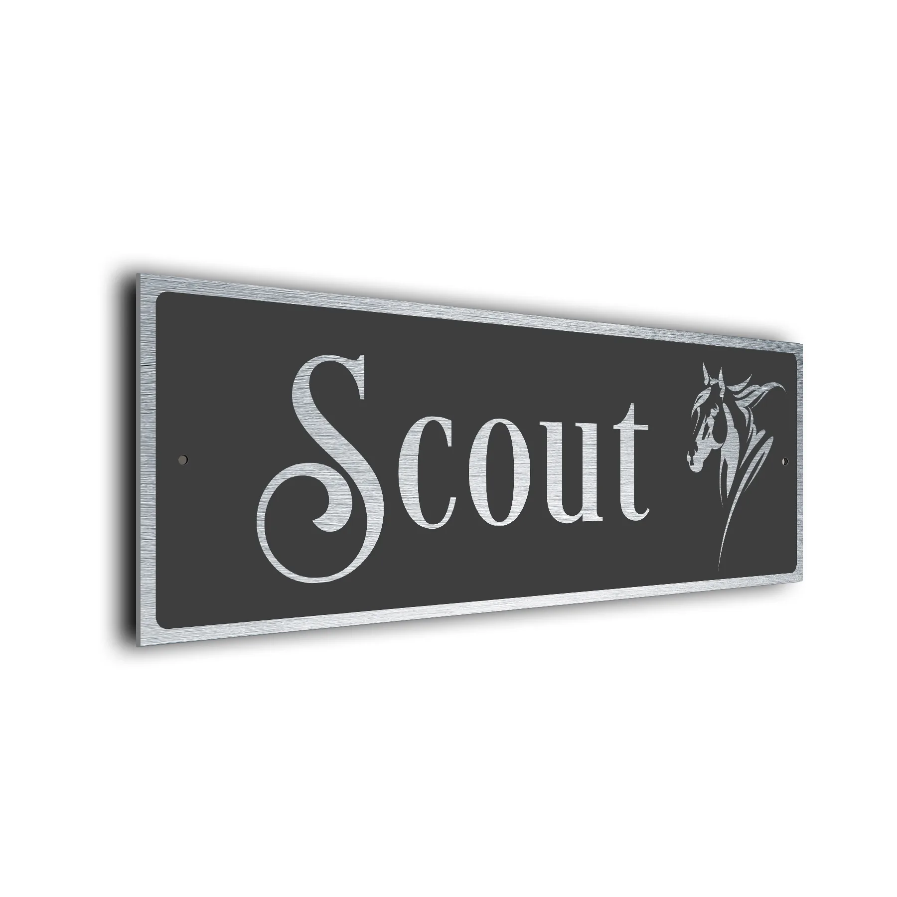 Modern Horse Name Sign