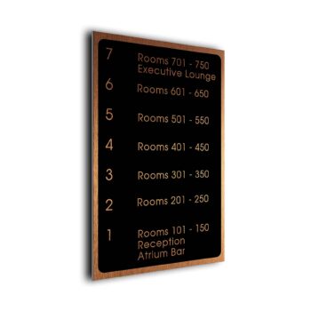 Hotel Directory Signs