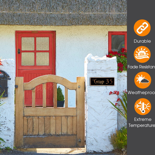 Weatherproof Cottage Number Sign Cottage Number Sign
