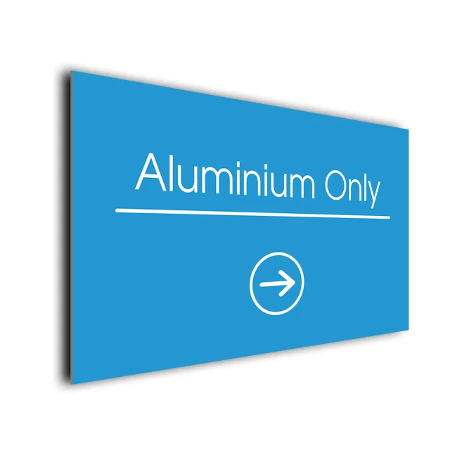 Aluminium Only Arrow Sign Directional Sign Aluminium Only Arrow Sign Directional Sign