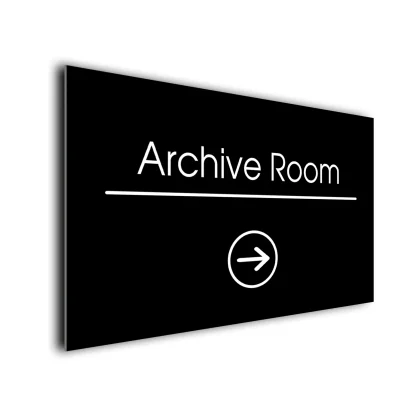 Archive Room Signs Directional Sign