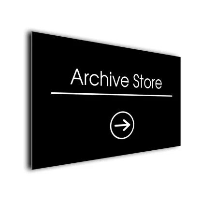 Archive Store Arrow Sign Directional Sign