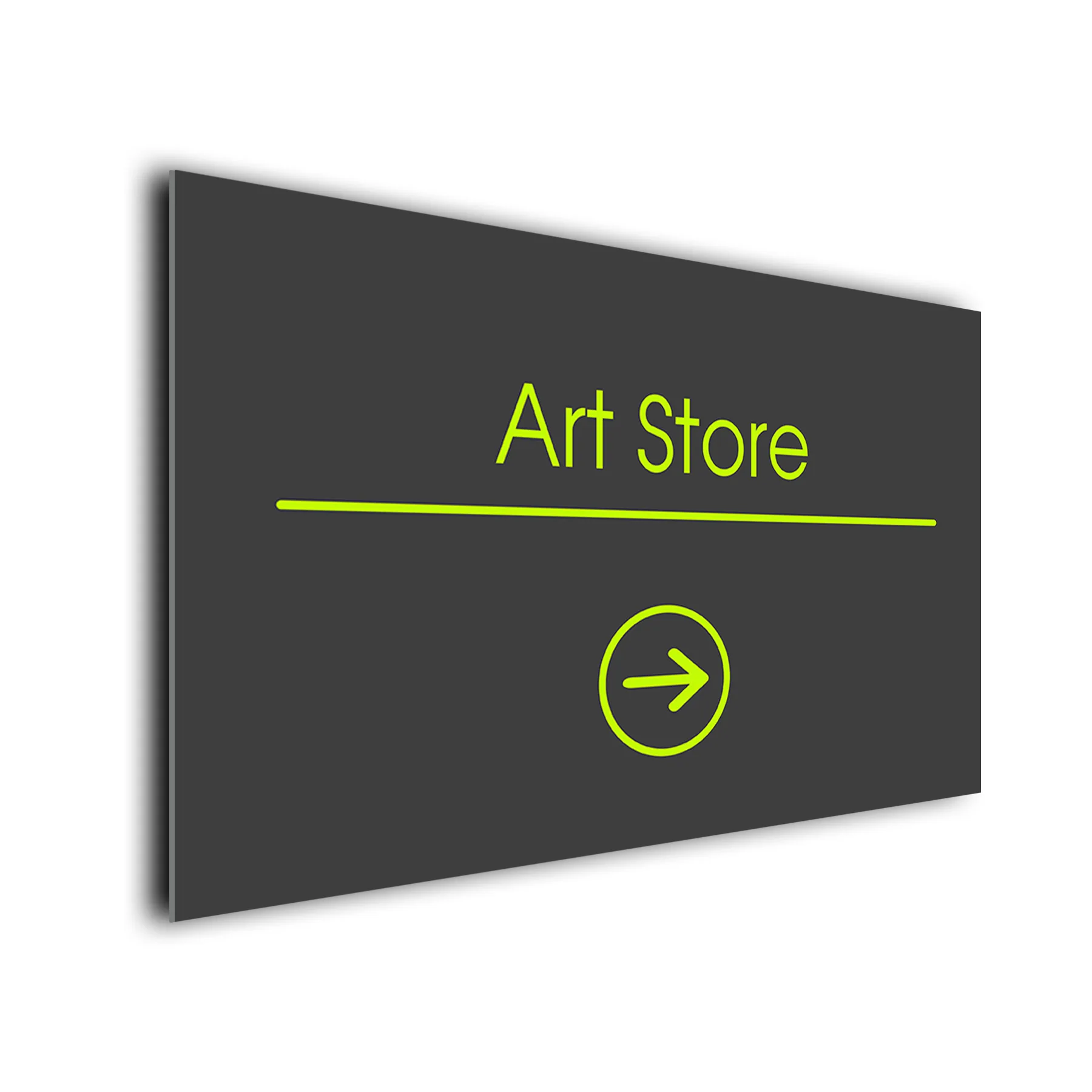 Art Store Arrow Sign Directional Sign