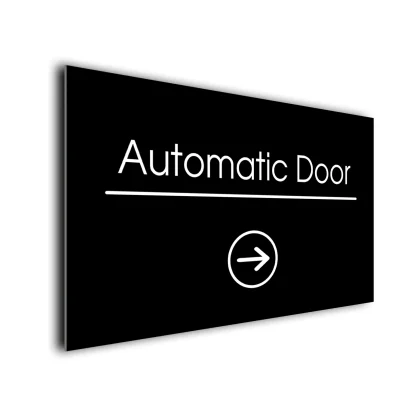 Automatic Door Arrow Sign Directional Sign