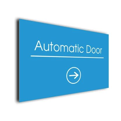 Automatic Door Arrow Sign Directional Sign