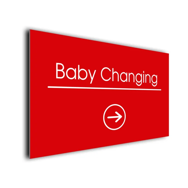 Baby Changing Arrow Sign Directional Sign Baby Changing Arrow Sign Directional Sign