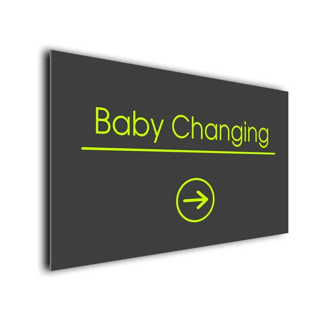 Baby Changing Arrow Sign Directional Sign