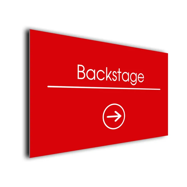Backstage Signs Directional Sign Backstage Signs Directional Sign