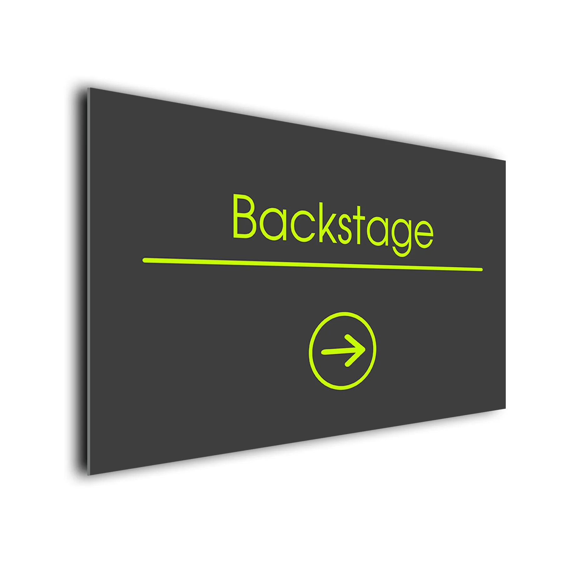 Backstage Signs Directional Sign