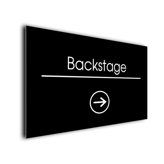 Backstage Signs Directional Sign Backstage Signs Directional Sign