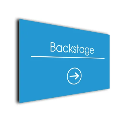 Backstage Signs Directional Sign
