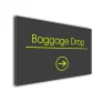Baggage Drop Arrow Sign Directional Sign