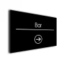 Bar Arrow Sign Directional Sign