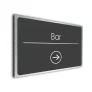Bar Sign Directional Sign - Brushed Metal Finish