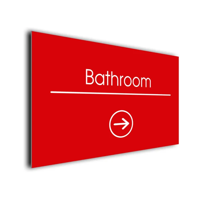 Bathroom Arrow Sign Directional Sign Bathroom Arrow Sign Directional Sign