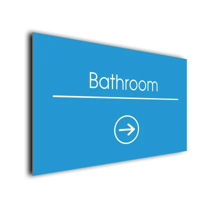 Bathroom Arrow Sign Directional Sign