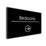 Bedrooms Arrow Sign Directional Sign