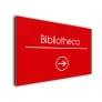 Bibliotheca Arrow Sign Directional Sign