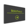 Bibliotheca Arrow Sign Directional Sign