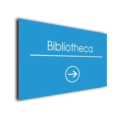 Bibliotheca Arrow Sign Directional Sign