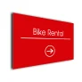 Bike Rental Arrow Sign Directional Sign