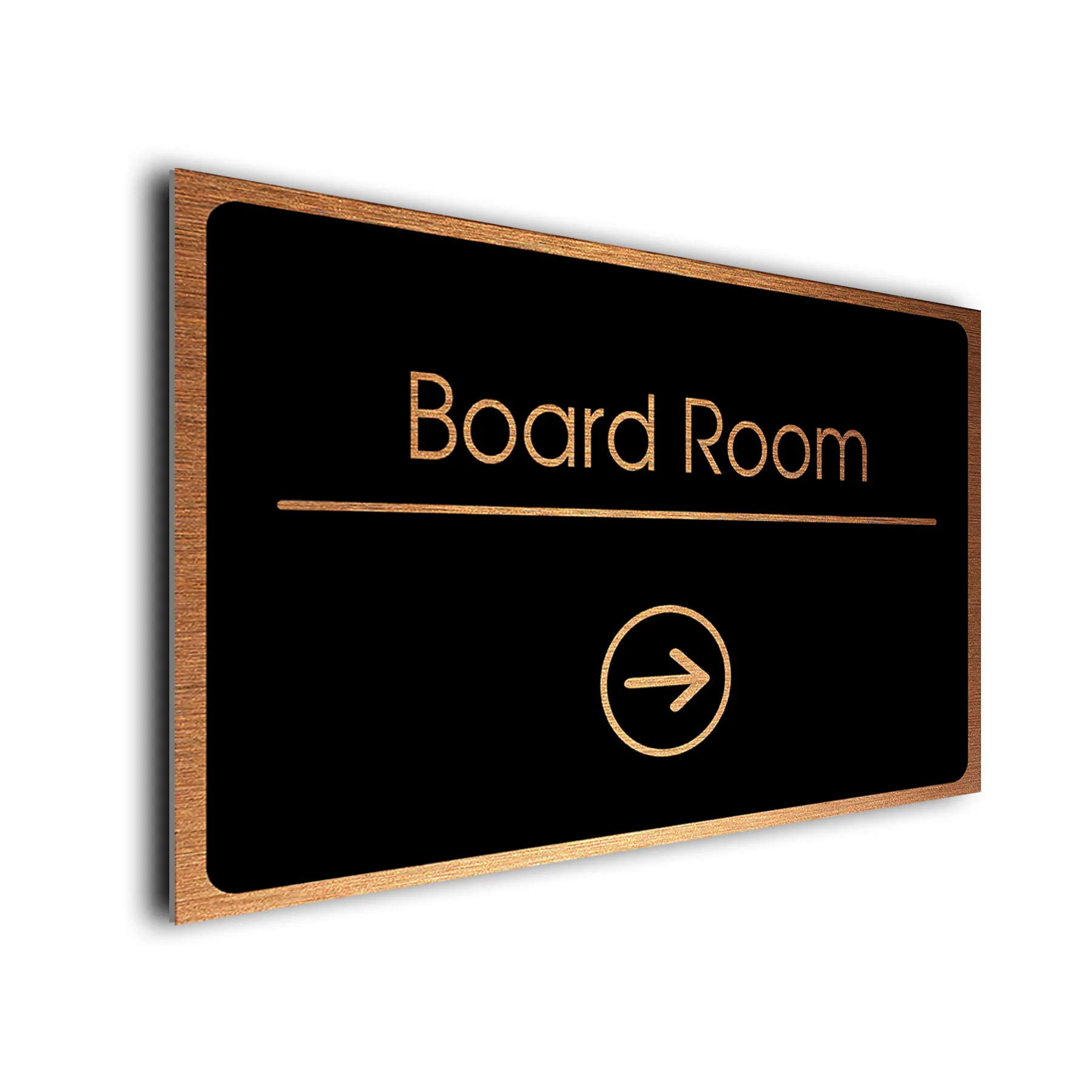 Board Room Sign Directional Sign - Brushed Metal Finish