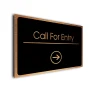 Call For Entry Sign Directional Sign - Brushed Metal Finish