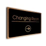 Changing Room Sign Directional Sign - Brushed Metal Finish