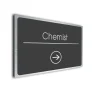 Chemist Sign Directional Sign - Brushed Metal Finish