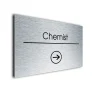 Chemist Sign Directional Sign - Brushed Metal Finish