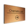 Chemistry Lab Sign Directional Sign - Brushed Metal Finish