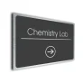 Chemistry Lab Sign Directional Sign - Brushed Metal Finish